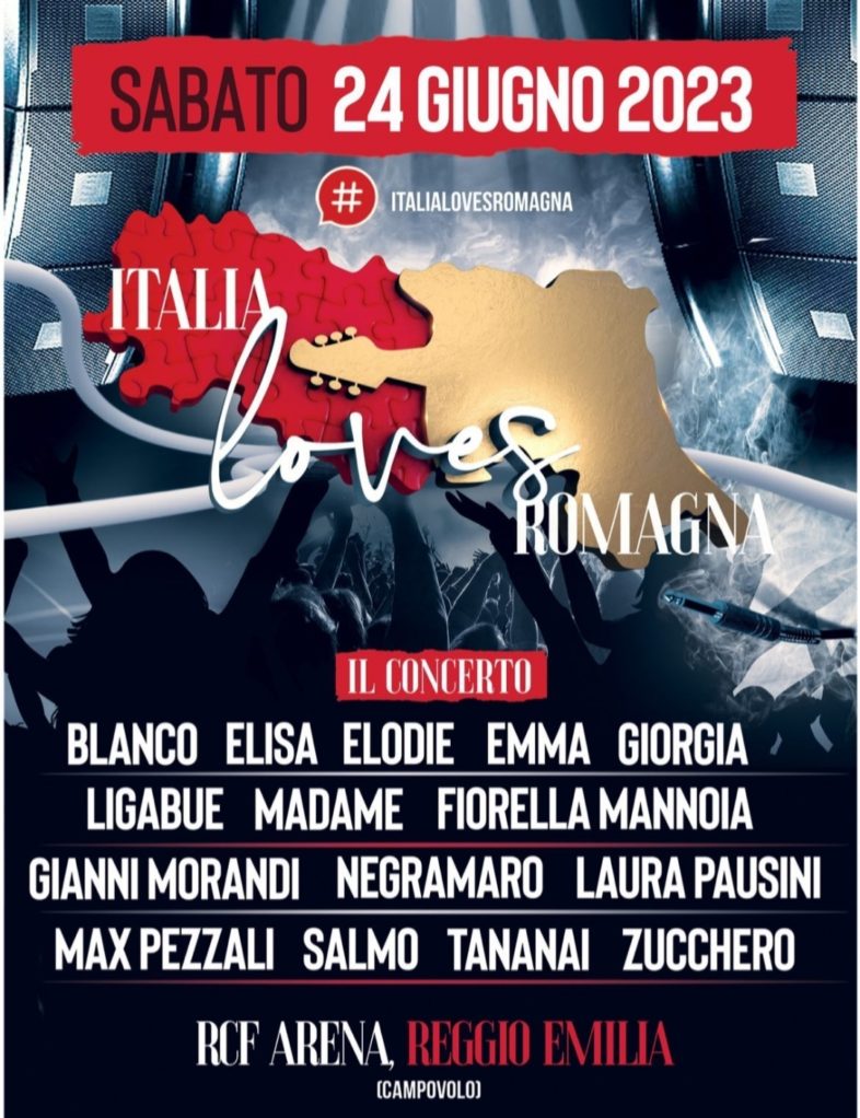 "Italia Loves Romagna": Il concerto al Campovolo con la partecipazione di 15 grandi artisti per supportare le persone colpite dall'alluvione 