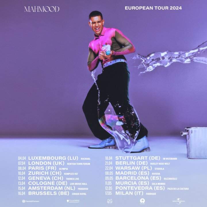 Mahmood European tour 2024: Date e Biglietti