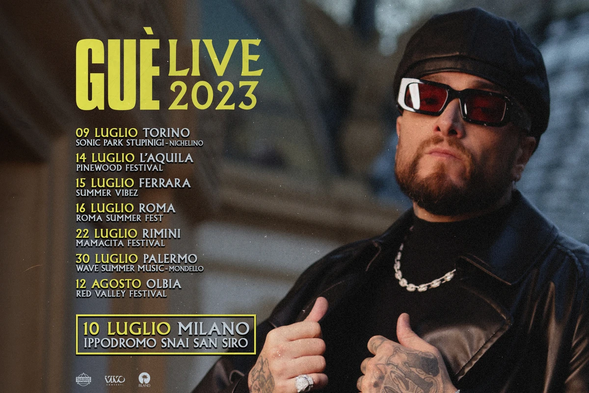 Guè Live 2023 tour estivo date e biglietti