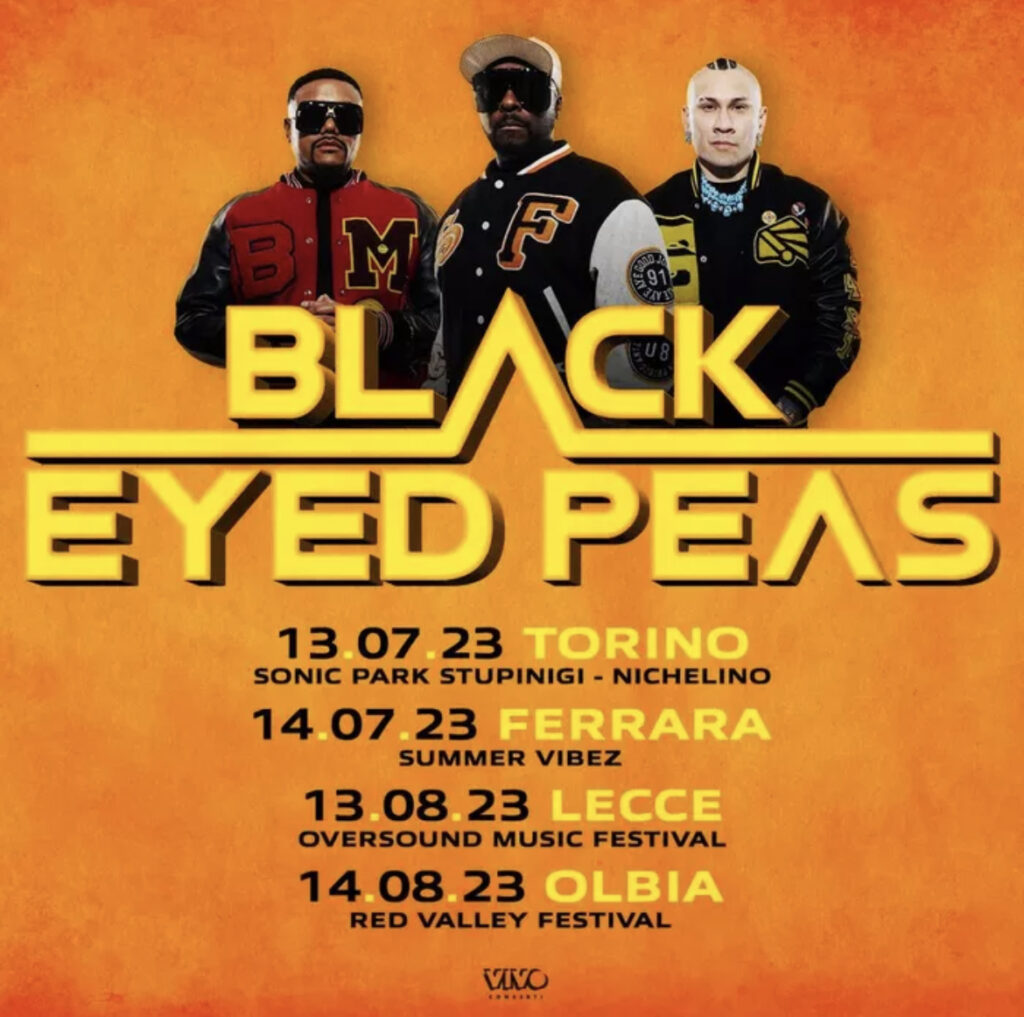 Black Eyed Peas tour estivo
