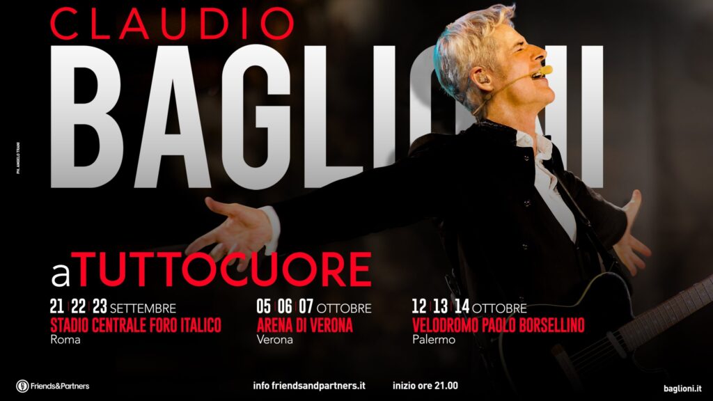 Claudio Baglioni da gennaio 2024 in tour 